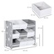 image 7 of ZONEKIZ Storage Unit w/ 9 Removable Storage Baskets for Nursery Playroom - Grey Grey