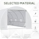 image 3 of Outsunny 6 x 3 x 2 m Polytunnel Greenhouse w/ Zippered Door and 8 Windows