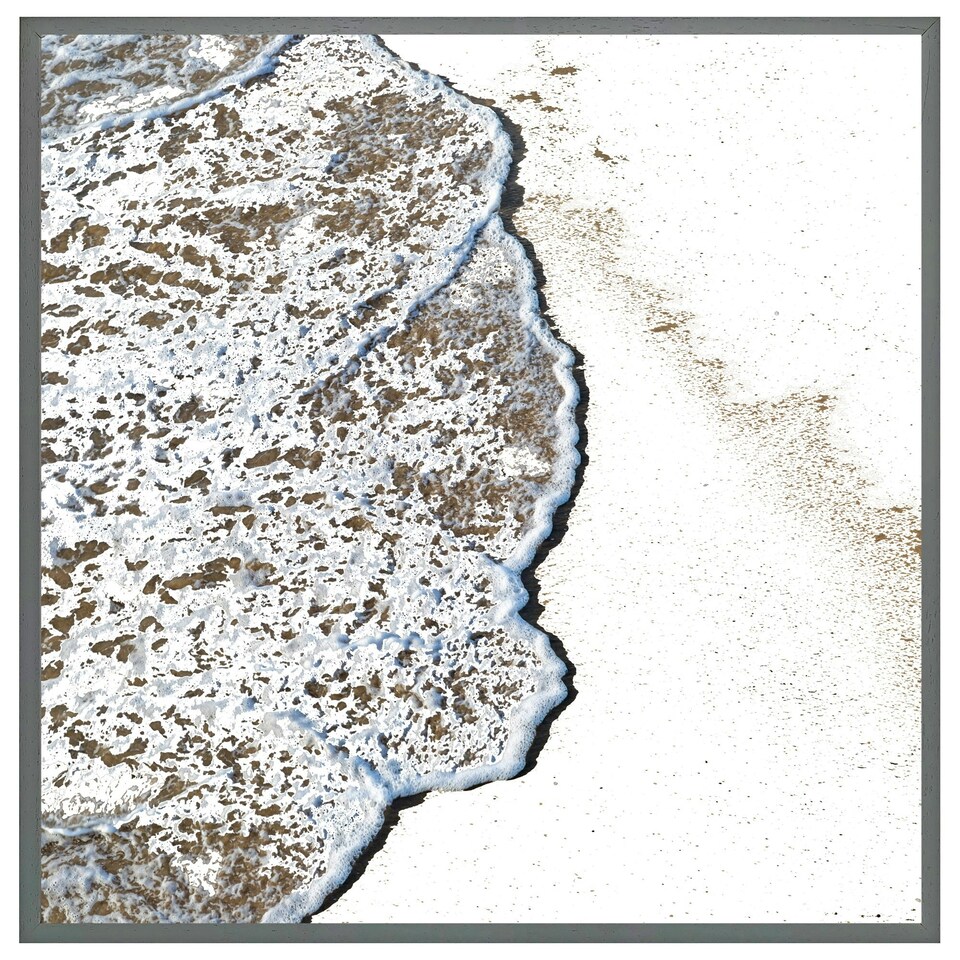 image 1 of Beach tide (Picture Frame) White | XL