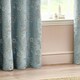 image 3 of Wylder Floral Jacquard Blue Eyelet Curtains (W)229cm x (D)137cm | Multi