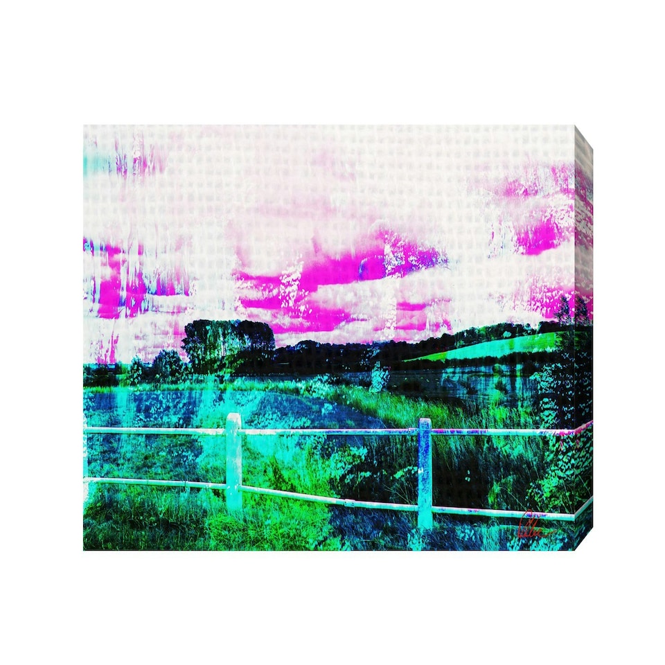 image 1 of Fluorescent countryside (Canvas Print) 44" x 30"