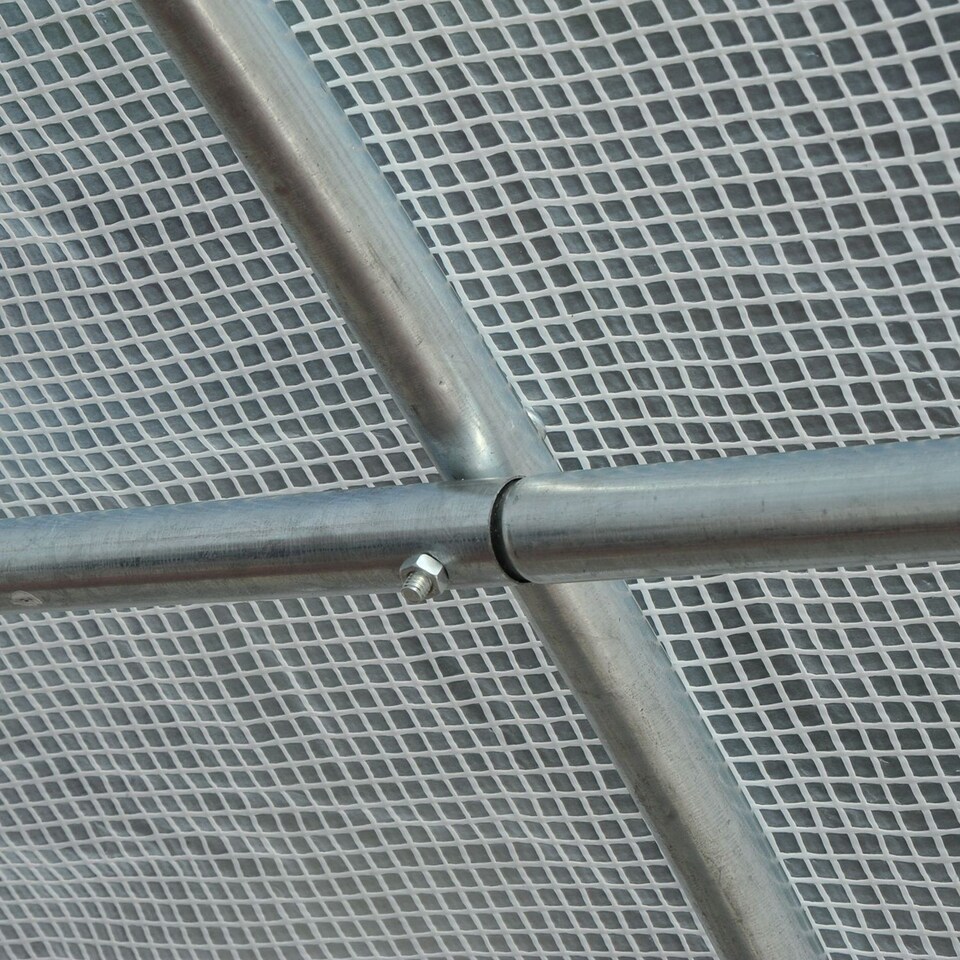 image 1 of Outsunny 6 x 3 x 2 m Polytunnel Greenhouse w Zippered Door and 8 Windows