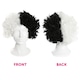 image 3 of Curly Wig - Black & White Black | One Size