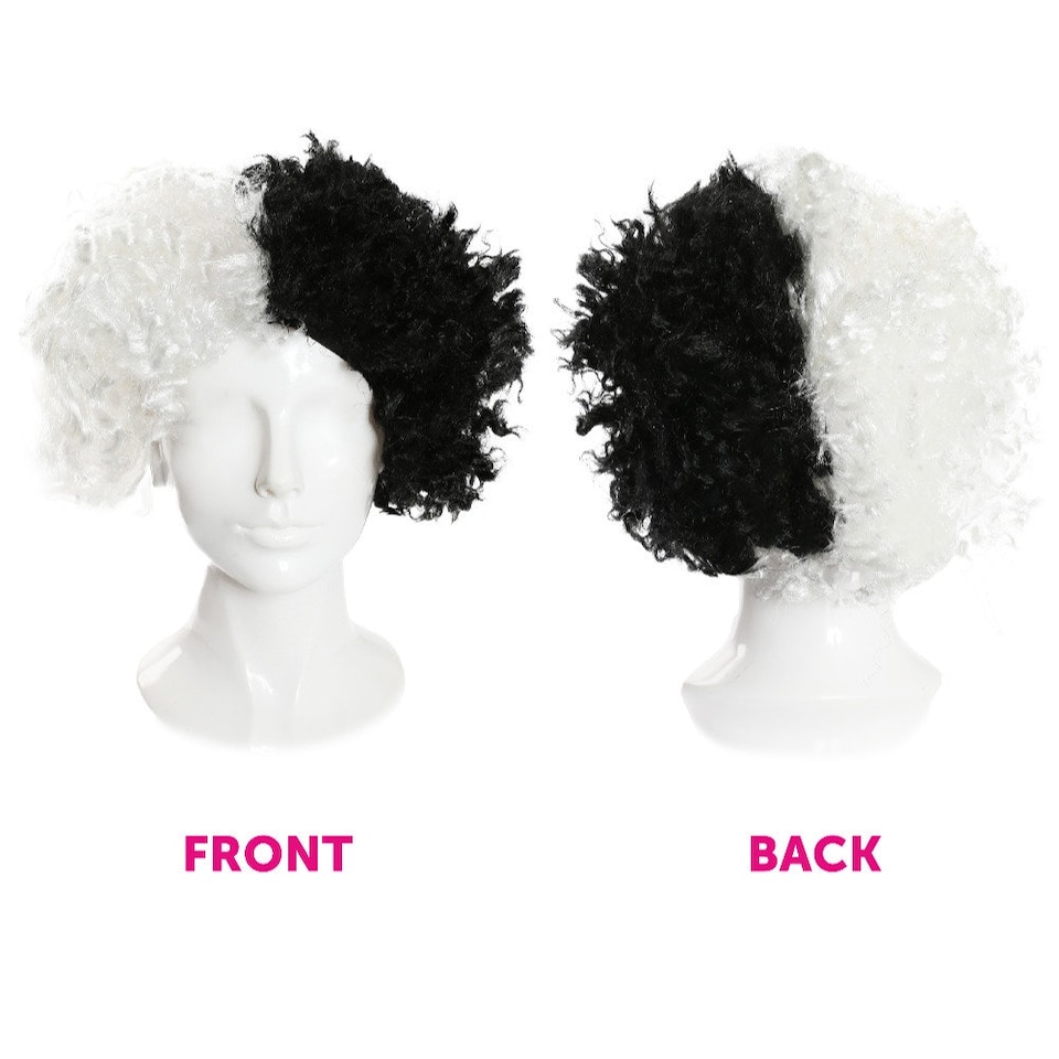 image 1 of Curly Wig - Black & White Black | One Size