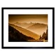 image 1 of Arlberg Pass Austria Misty Mountain Landscape Photograph 9x7" Black Framed Wall Art Print