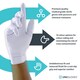 image 4 of Unigloves White Pearl Box of 100 Nitrile Gloves White | Small