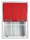 image 3 of FURNISHED Blackout Roller Blind with Black Glitter Trim and Red Bow Trimmable Window Shade | Red | Red | (W) 90cm x (L) 210cm