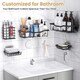 image 6 of 5 Pack Shower Caddy with Wall Stickers Rustproof No Drilling Stainless Steel Shower Caddy  Bathroom Storage Organizer