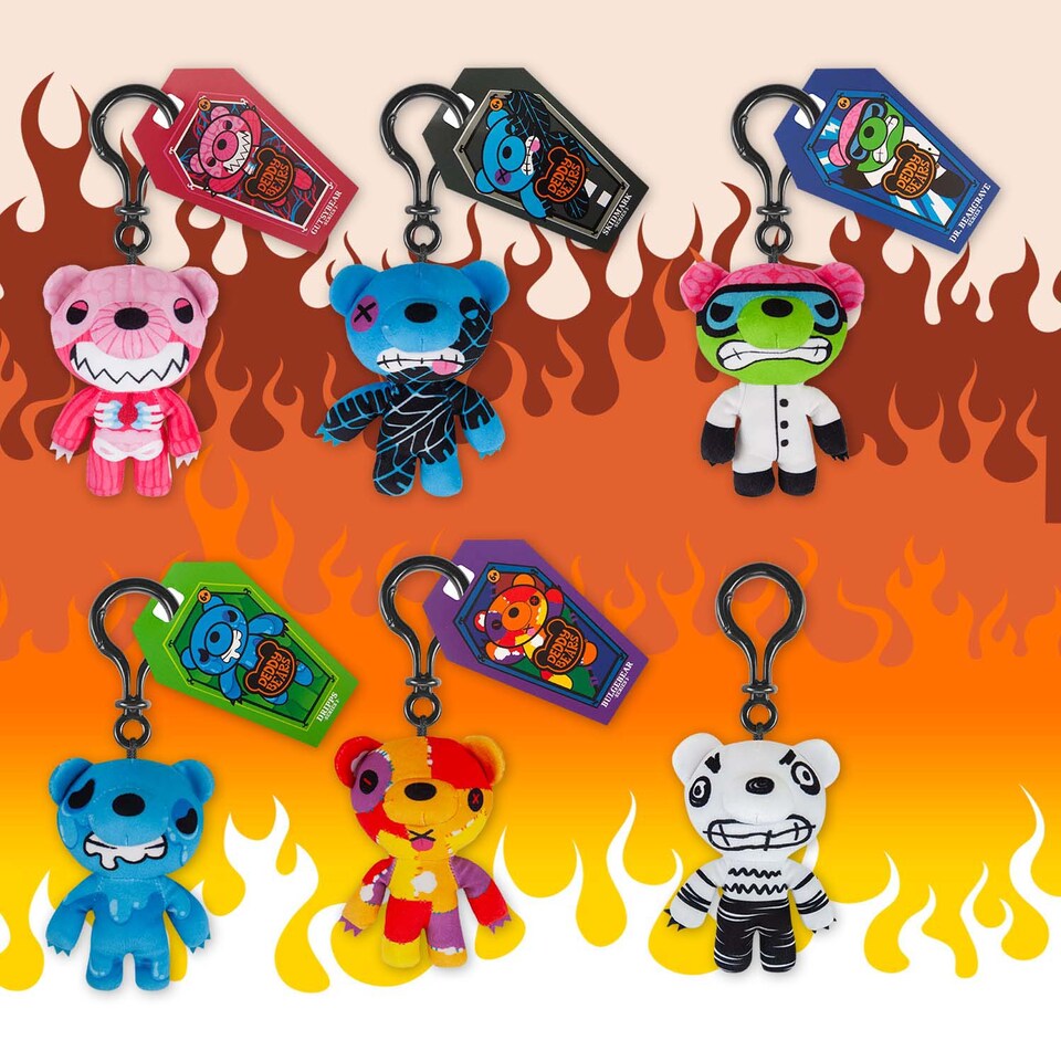 image 1 of vfm-estore Deddy Bears Mystery Bag Soft Toy 15cm x 8cm - Halloween Plush with Bag Clip