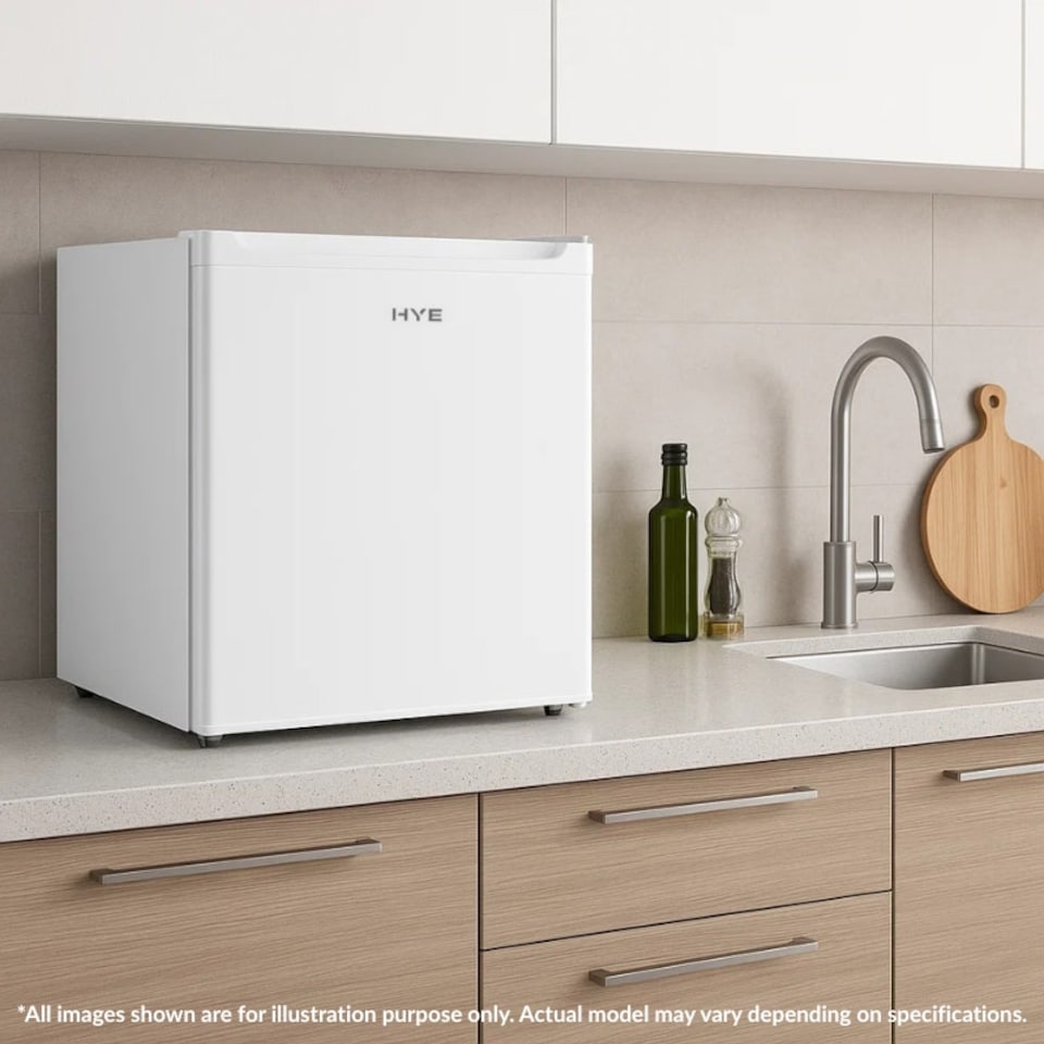 image 1 of HYE Mini Fridge 40 Litre Table Top Fridge - White RF01MBF40W01 White