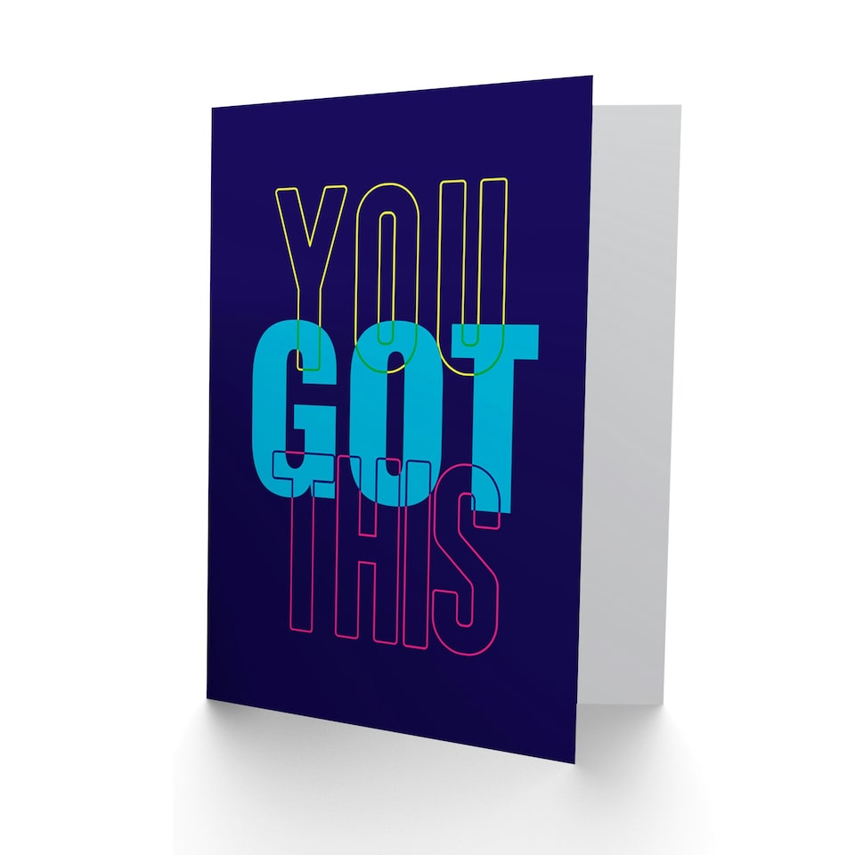 image 1 of Bold Affirmation You Got This Good Luck Card