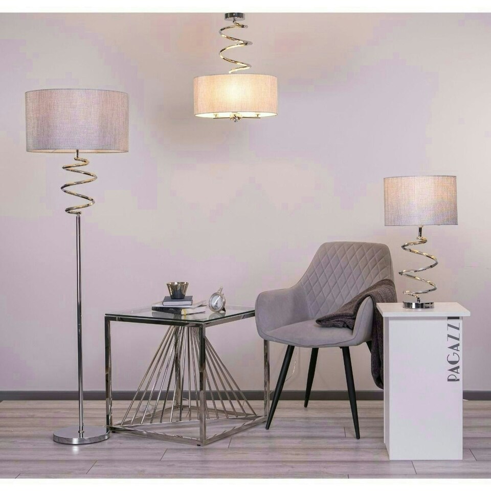 image 1 of Kasi 54cm Table Lamp Polished Chrome