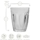image 3 of Duralex Provence Drinking Glasses - 130ml Tumblers for Water, Juice - Pack of 6 Clear