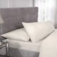 image 2 of Percale Collection 180 Thread Count Percale Extra Deep Fitted Sheet in Cream - Single