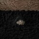 image 5 of OHS Luxury Teddy Fleece Reversible Duvet Cover and Pillowcase Bedding Set Multi | Black/Natural | King