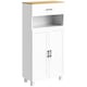 image 1 of HOMCOM Kitchen Cupboard Storage Cabinet with Drawer, Countertop, White