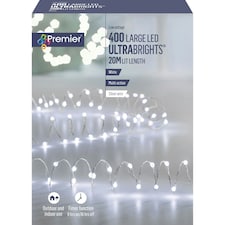 Premier UltraBrights Lights 400 LED White 20m