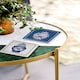 image 2 of Vase Bleu Blanc Natural Stone Coasters (Set of 2)
