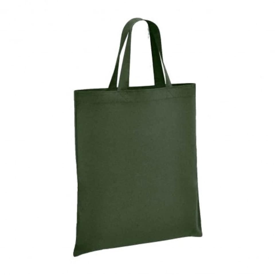 Brand Lab Cotton Short Handle Shopper Bag - Forest - One Size Green