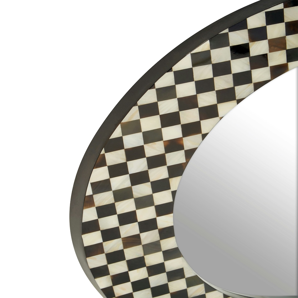 image 1 of Interiors by Premier Round Assorted Shell Wall Mirror Multi