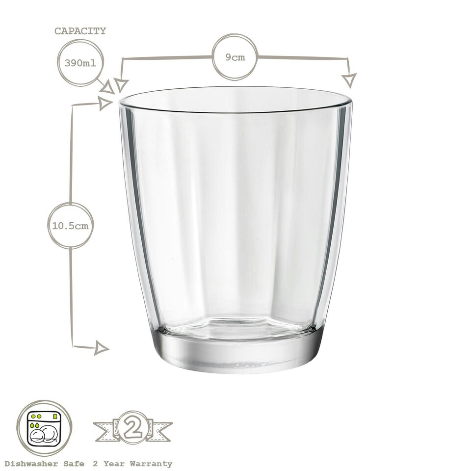 image 1 of Bormioli Rocco Pulsar Double Old Fashioned Glasses - 390ml - Blue - Pack of 6 Blue