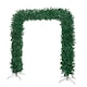image 1 of 8ft (2.35m) Samuel Alexander Double Door Plain Green Flat Top Christmas Tree Arch with 2000 Tips