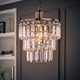image 3 of ValueLights Kelsks 3 Tier Ceiling Light Shade Acrylic Droplet | Chrome