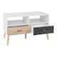 image 2 of Nordic 2 Drawer Coffee Table - L55 x W110 x H49 cm - White/Distressed Effect | White