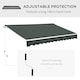 image 5 of Outsunny 3.5M x 2.5M Manual Awning Canopy Retractable Sun Shade Shelter | Grey | 1