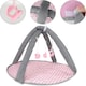 image 9 of 5-in-1 Baby Doll Accessories Play Set – Pink Stroller, Cot, Play Mat, Bouncer & Travel Bags Fits 12"–14" Dolls (Doll Not Included)