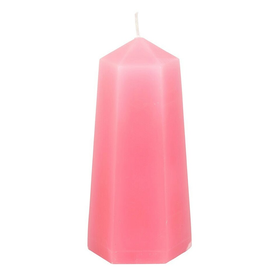 image 1 of Something Different Love Crystal Candle - Pink/White - One Size Pink | One Size
