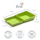 image 2 of Zeal Melamine Fakwaway Buger Box, Divided Serving Tray / Dish, Lime