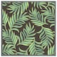 image 4 of Green palm leaves (Picutre Frame) Brown | Oak | S