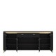 image 2 of Genoa Sideboard 4 Door 2 Drawer in Black Matt/Gold