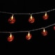 image 3 of Living and Home Halloween Smiley Pumpkin LED String Lights Party Decor