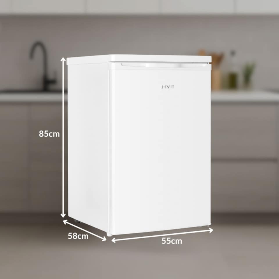 image 1 of HYE Under Counter Freezer 91 Litre 55cm Freestanding - White RF01UCFR91W01