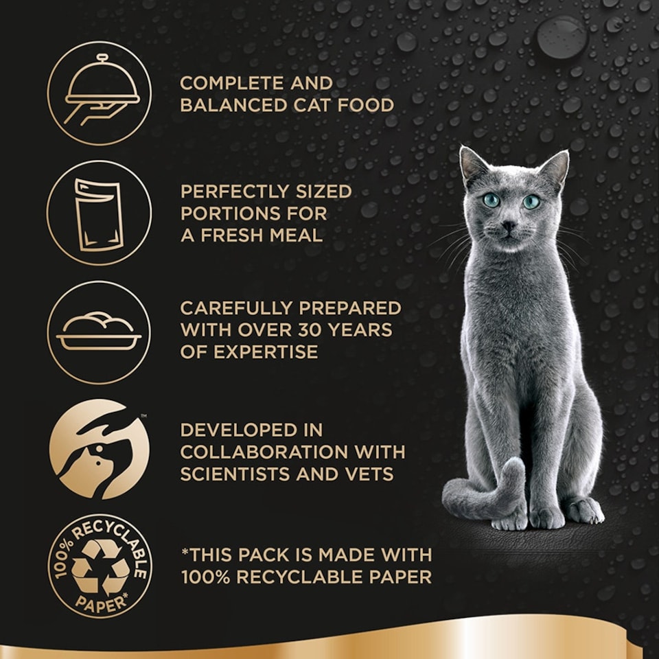image 1 of Sheba Fresh and Fine Wet Cat Food Pouch Poultry in Gravy 15 x 50g (Pack of 3)