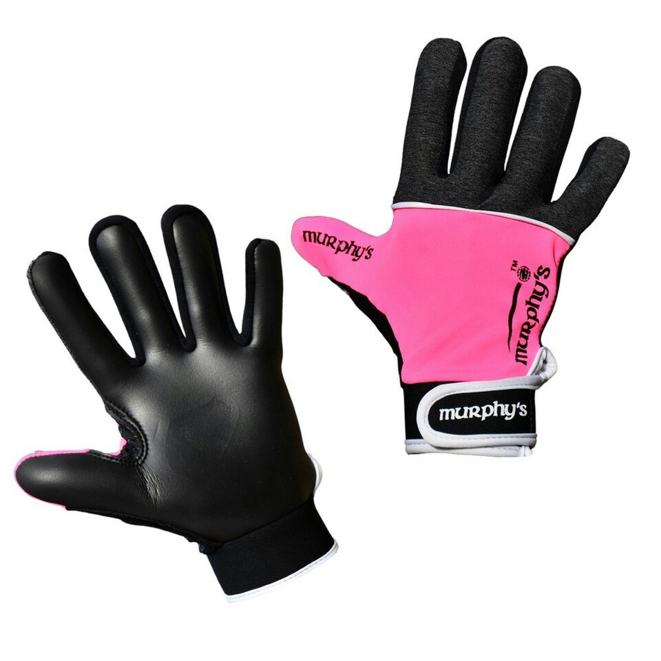 Murphys Childrens/Kids V2 Gaelic Gloves - Pink/Black/White - 5