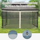 image 8 of Outsunny 352 x 207cm Universal Replacement Gazebo Mesh Netting Screen Walls