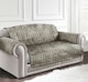 image 2 of Home Republic Luxury Crushed Velvet Sofa Protector - Three Seater | Grey | Charcoal | 1