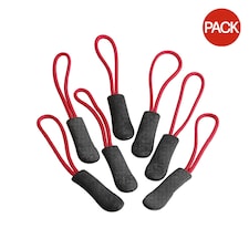 Quadra SLX Zip Pulls (Pack of 10) - Red - One Size (UTBC5605) Red