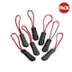 image 1 of Quadra SLX Zip Pulls (Pack of 10) - Red - One Size (UTBC5605) Red