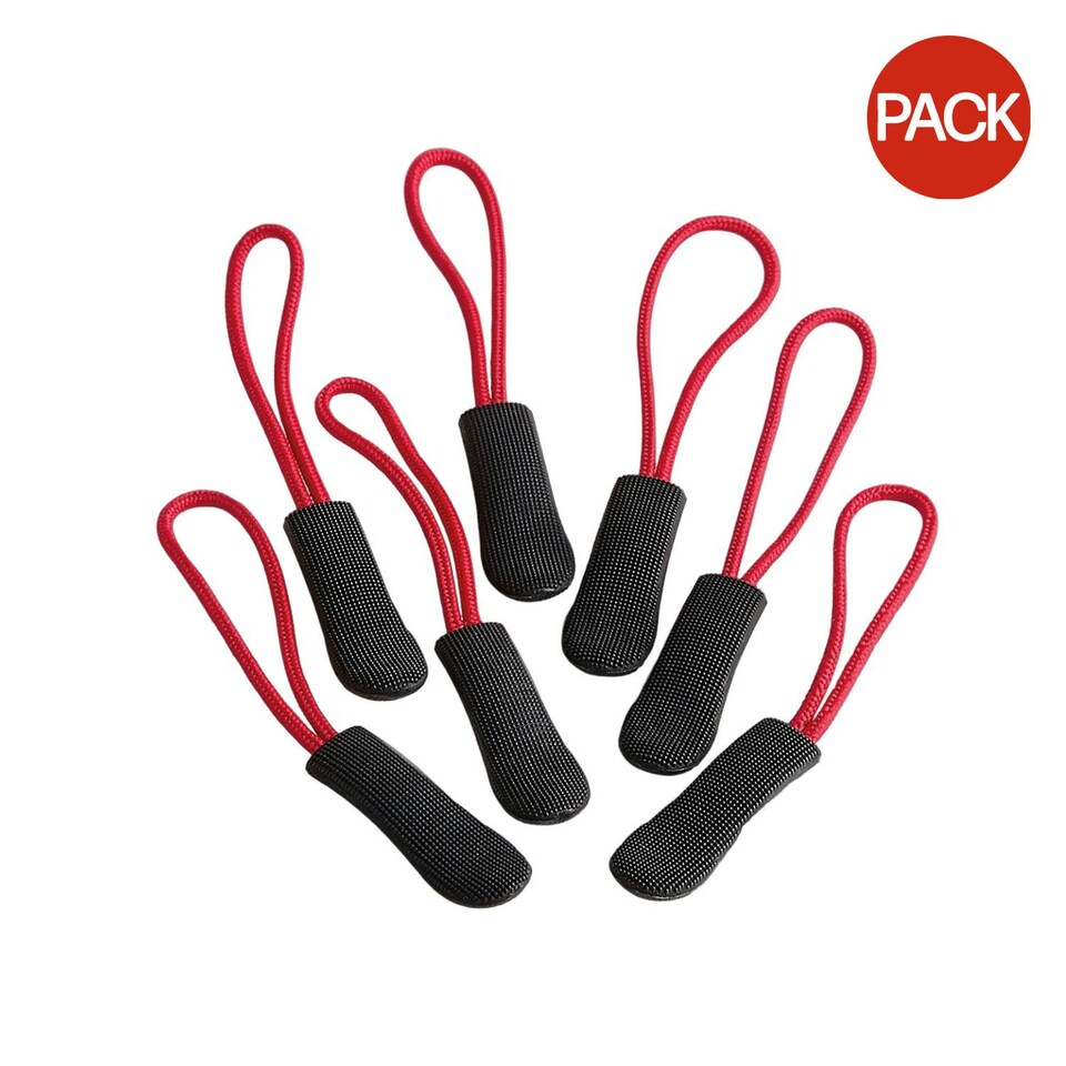image 1 of Quadra SLX Zip Pulls (Pack of 10) - Red - One Size (UTBC5605) Red