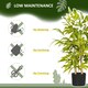 image 4 of HOMCOM Decorative Artificial Plants Bamboo Tree in Pot, Desk Fake Plants for Home Indoor Outdoor Decor, 60cm