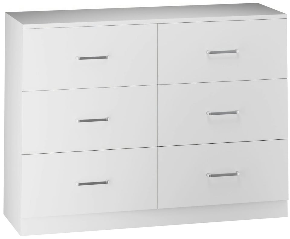 image 1 of Dakota 6 Drawer Chest | White