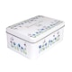 image 7 of Blue & Purple Floral Rectangular Tin