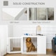 image 5 of PawHut Furniture-Style Dog Crate End Table w/ 2 Doors, for Medium & Large Dogs