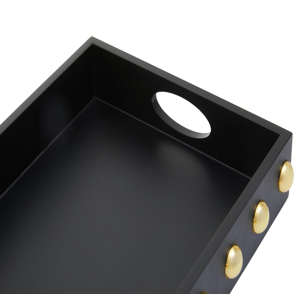 image 1 of Interiors by Premier Frida Black Tray Black