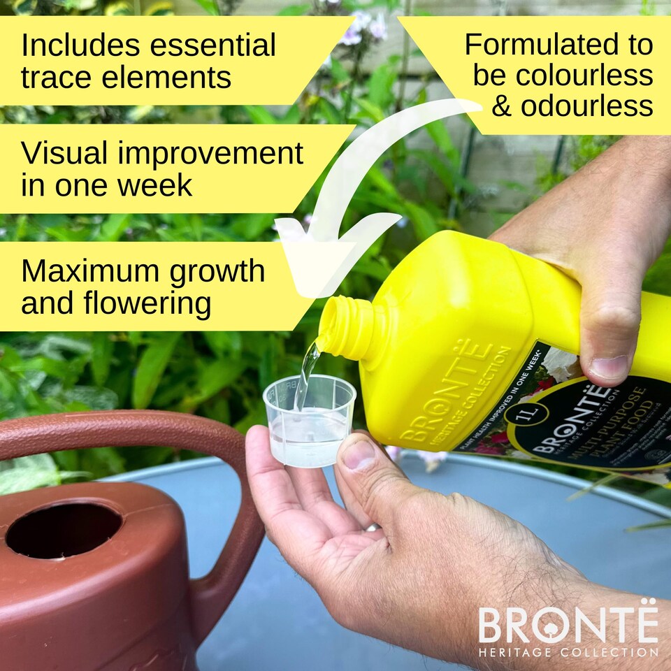 image 1 of Bronte Heritage Collection Concentrated Houseplant Food 1L Organic Seaweed-Enriched Liquid Fertiliser