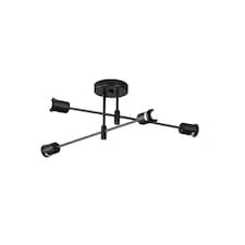 Ceiling Light Vintage Modern Black E27 Metal Chandelier